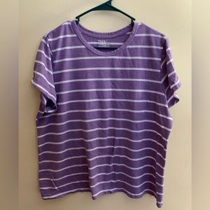Purple stripe tshirt